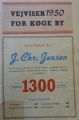 VEJVISER 1950 FOR KØGE BY VEJVISER 1950 FOR KØGE BY