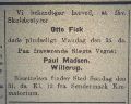 R2035 Otto Fick, død og begravelse R2035 Otto Fick, død og begravelse